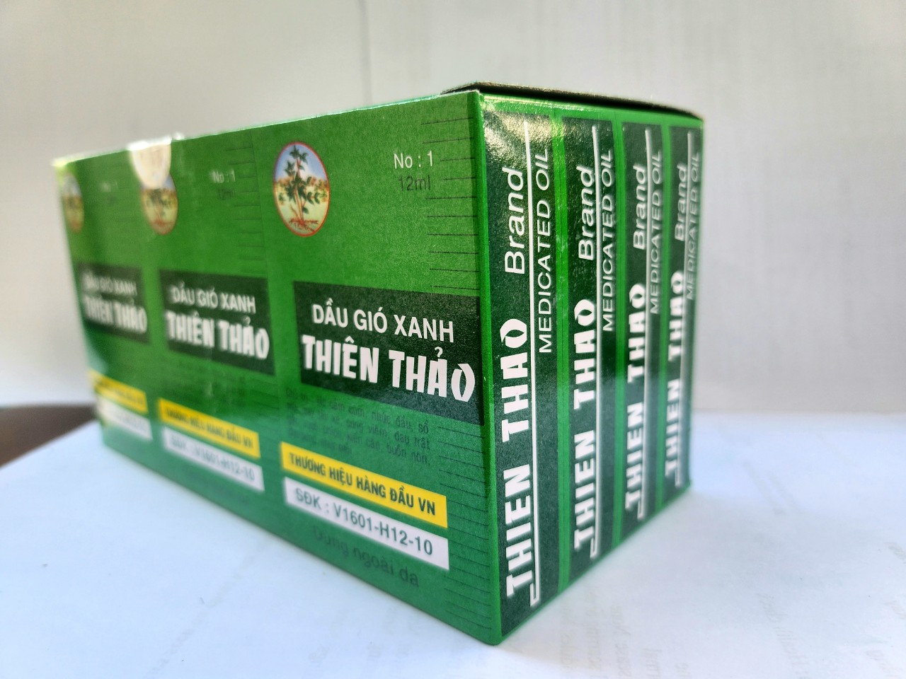 Thien Thao Medicated Oil Dau Gio Xanh Cold Flu Cough Headache Vietnamese 12ml 0.4oz - Image 5
