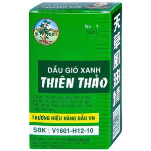 Thien Thao Medicated Oil Dau Gio Xanh Cold Flu Cough Headache Vietnamese 12ml 0.4oz
