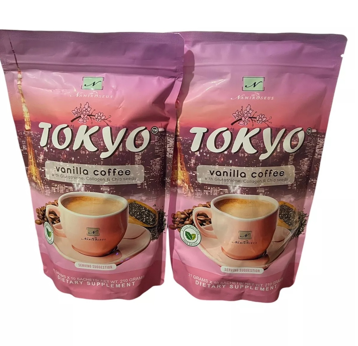 Namiroseus TOKYO Vanilla Coffee 21g x 10 Sachets - Image 4