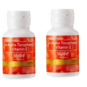 60 Capsules Myra E 400 IU Vitamin E d-Alpha Tocopherol by Myra E