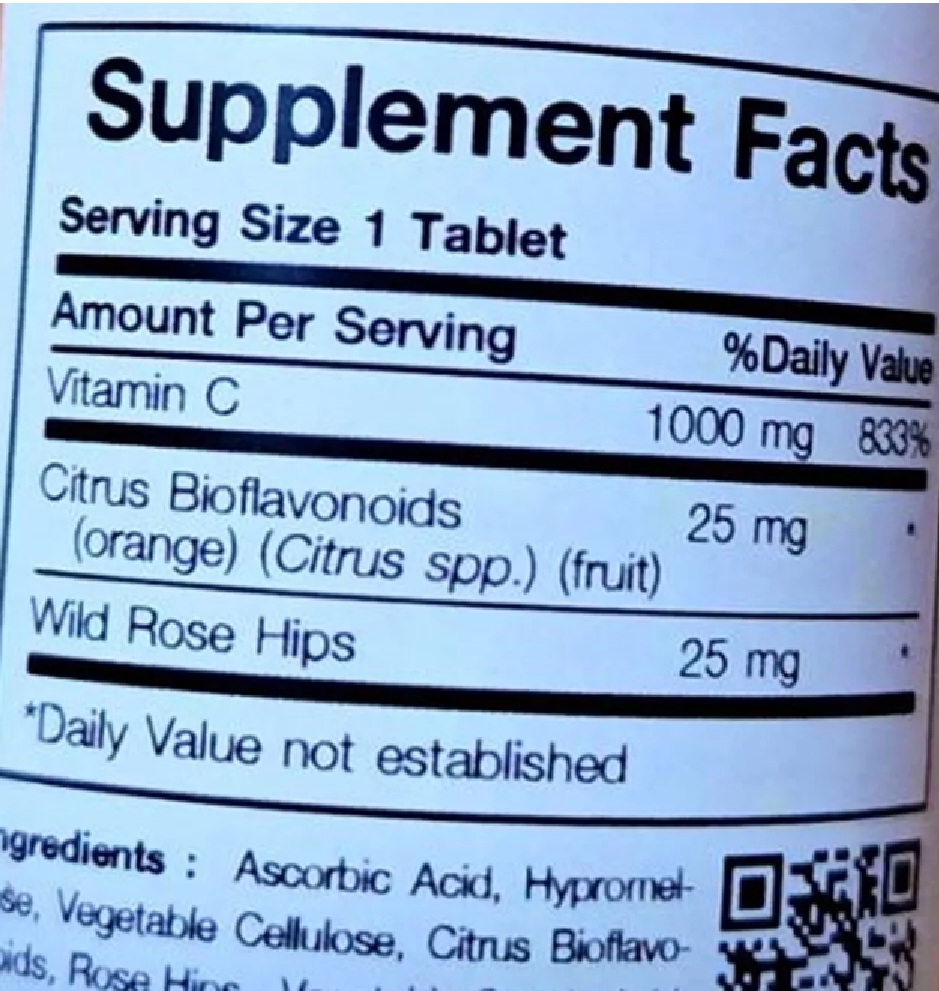 ACORBIC Vitamin C 1000mg Citrus Antioxidant Immune Health Vegetarian 30 Tablets - Image 3