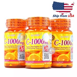 ACORBIC Vitamin C 1000mg Citrus Antioxidant Immune Health Vegetarian 30 Tablets