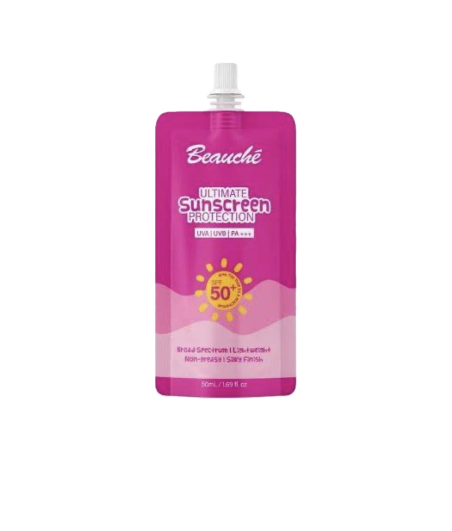 Beauche Sunscreen Gel Cream Skin UVA UVB PA+++ 50ml 1.7 oz