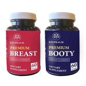 Butt Enlargement and Breast Enhancement Gummies for Women | Workout Aid | Fitness Supplement | with Essential Herbs, Vitamins, Multivitamins, Fenugreek, and Ginseng | Berry Flavored | 120 Gummies