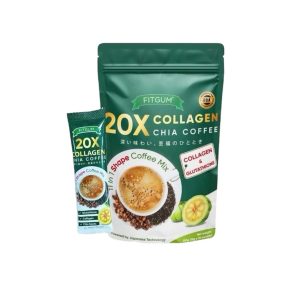 FITGUM 20X Collagen Chia Coffee - 11 in 1 Shape Coffee Mix