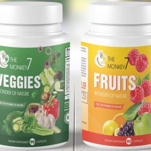Fruits and Veggies Supplement Feel the Power of Nature 90 Fruit and 90 Vegetable Capsules 2250MG Each 100% Whole Natural Superfood Filled with Vitamins and Minerals