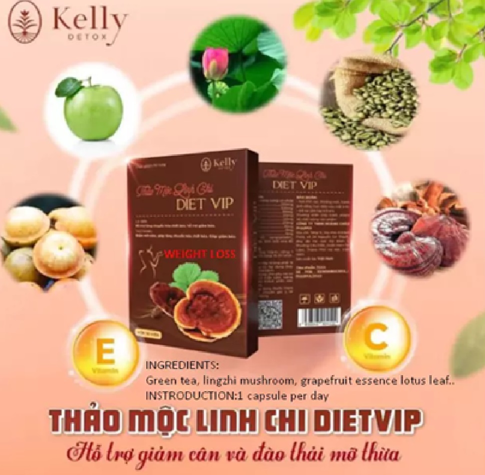 Kelly Detox Thao Moc Linh Chi Diet Vip Weight loss 100% Herbal – Giam Can - Image 5