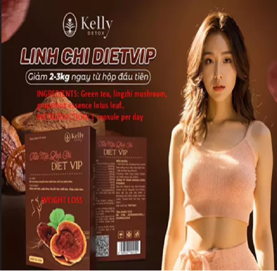 Kelly Detox Thao Moc Linh Chi Diet Vip Weight loss 100% Herbal – Giam Can