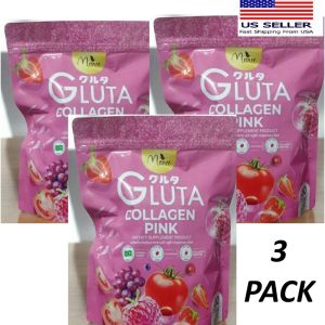 Manee Gluta Collagen Pink Anti-Aging Supports Healthy Smooth Skin 30 Sachets