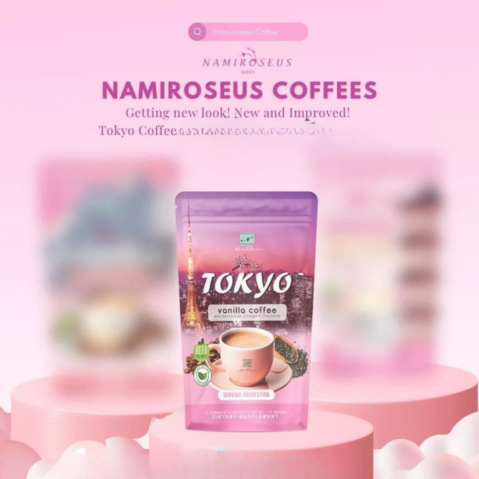 Namiroseus TOKYO Vanilla Coffee 21g x 10 Sachets - Image 3