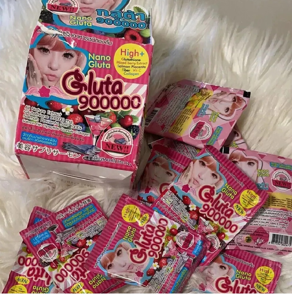 Nano Gluta 9000000 High Glutathione Mixed Berry Punch Drink 10 Sachets - Image 2