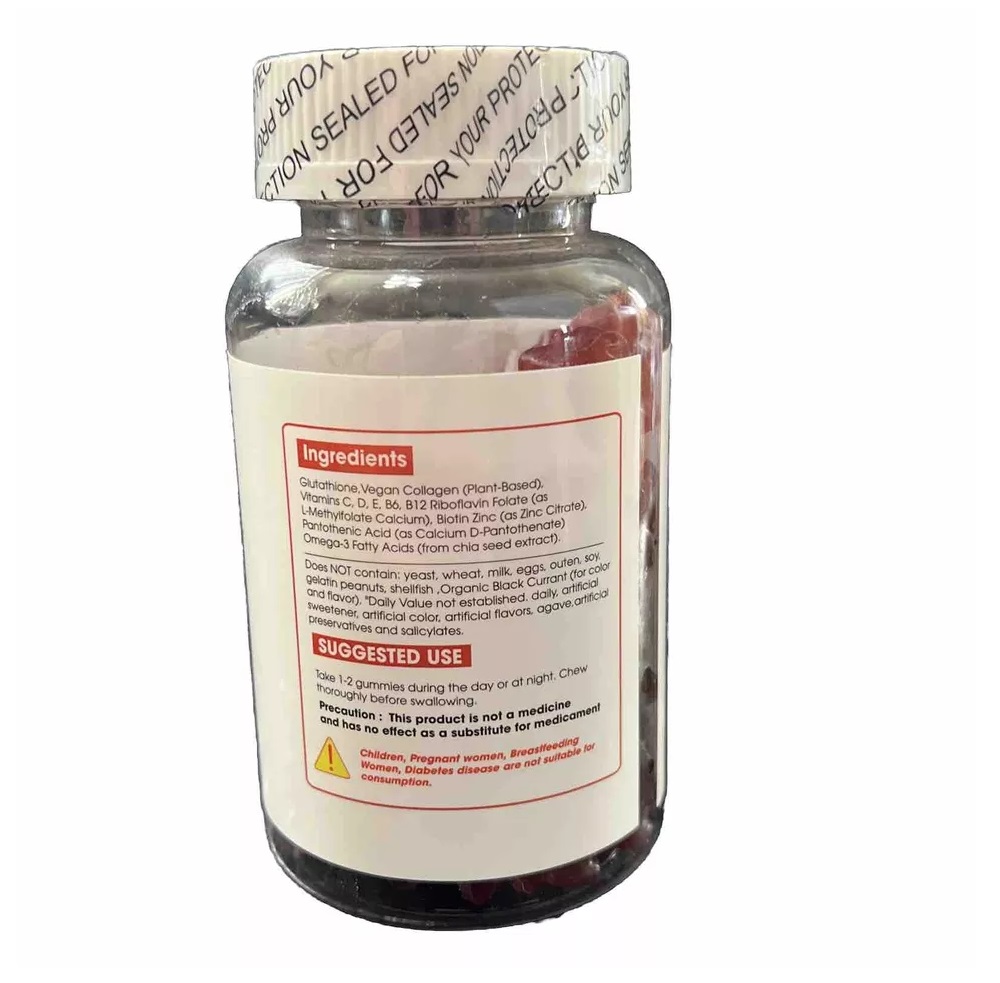 Nature Glow Glutathione Collagen Glow 60 Chewable Gummies - Image 8