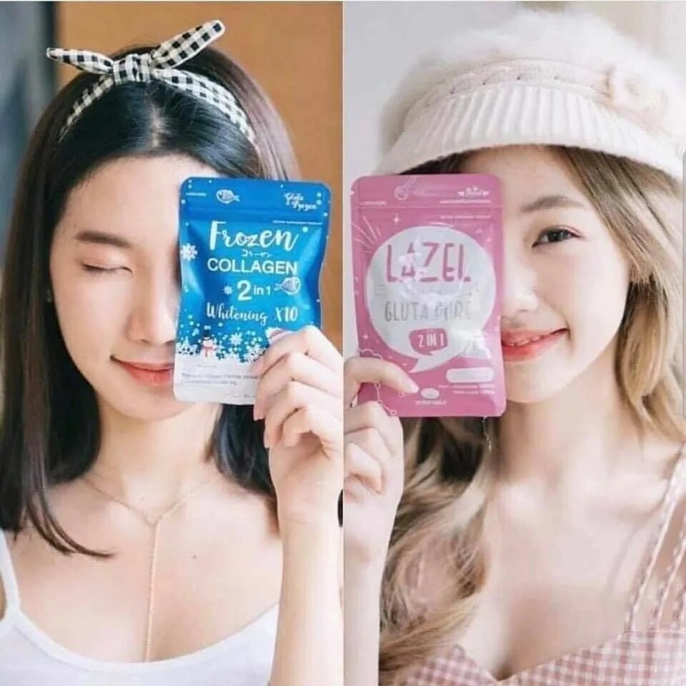 Frozen Collagen and Lazel Gluta Pure Whitening Skin Glutathione Bright Set - Image 5