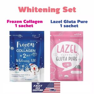 Frozen Collagen and Lazel Gluta Pure Whitening Skin Glutathione Bright Set