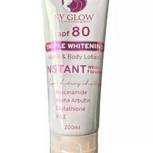 SY Glow Triple Whitening Hand & Body Lotion SPF 80 Instant White Flawless 200ml