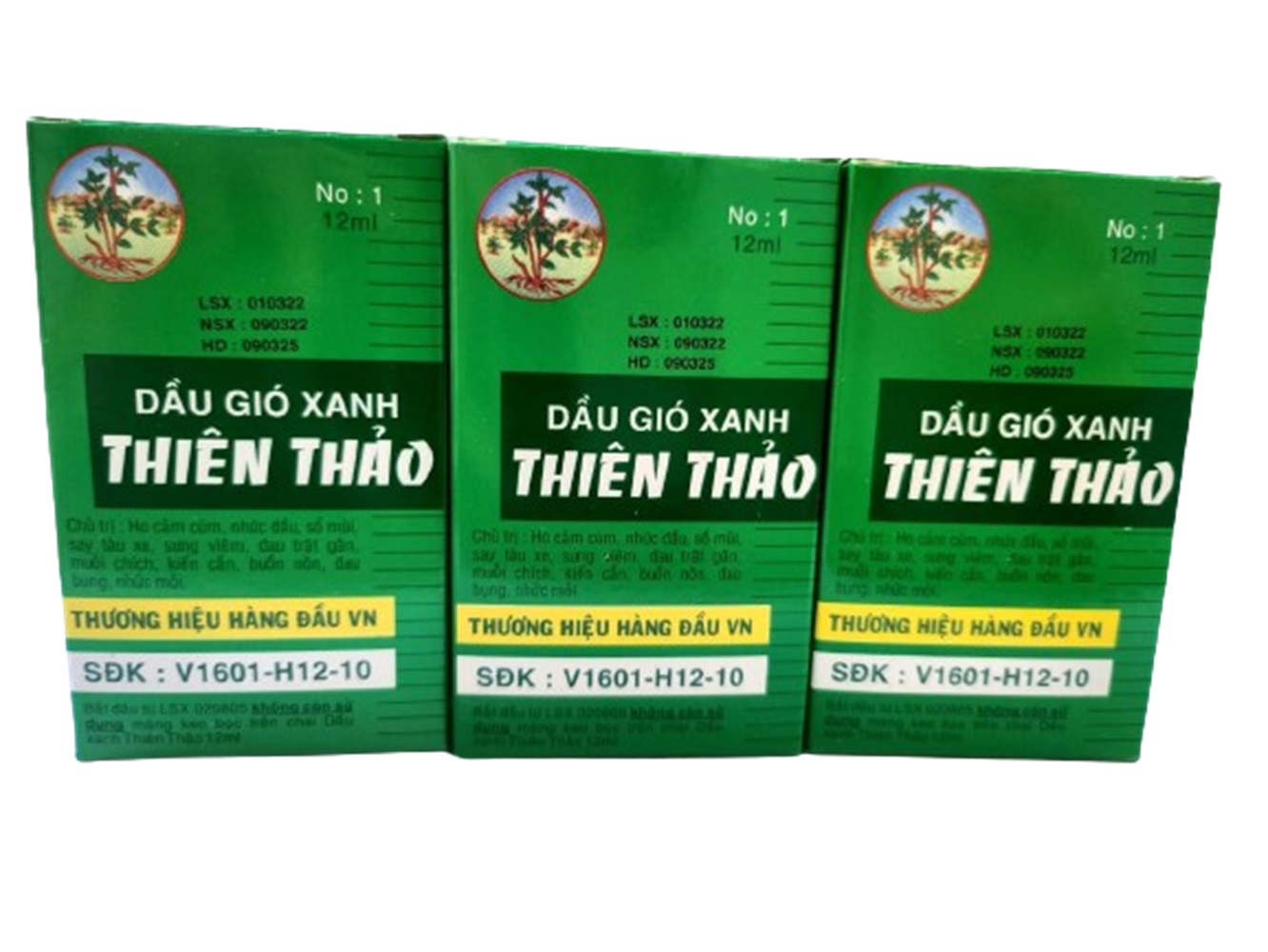 Thien Thao Medicated Oil Dau Gio Xanh Cold Flu Cough Headache Vietnamese 12ml 0.4oz - Image 4