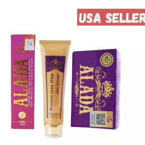 ALADA Super Fast Whitening Skin x10 Soap 160g 5.6oz and Booster Lotion 180g Set
